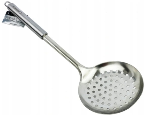 Łyżka cedzakowa PRACTICO 33,5 cm – stal nierdzewna, Galicja
