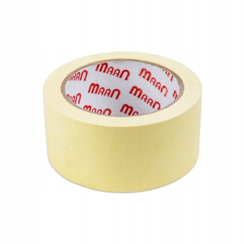 Taśma malarska 25 mm × 25 m żółta – maskująca, bez śladów
