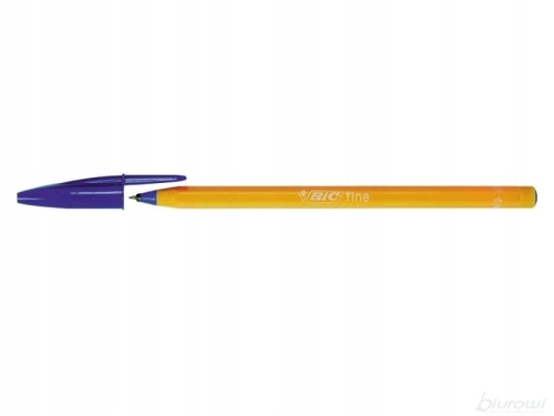 Zestaw 8 szt. długopisy niebieskie BIC line Orange