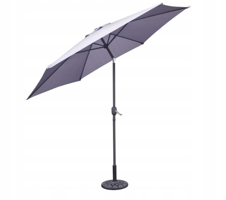 Parasol klasyczny Galicja szary 300 x 200 cm IBIZA