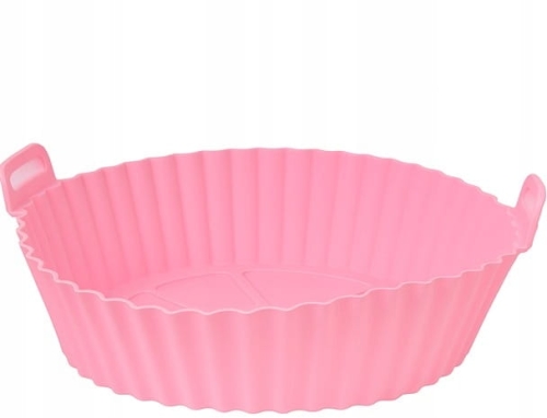 Wkład silikonowy do Airfryera 20 cm różowy. Odporny do 220°C Ekologiczny