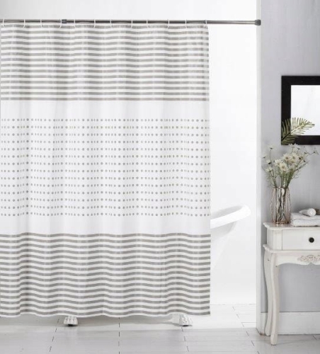 Zasłona prysznicowa PEVA 180x180 cm –  wodoodporna, nowoczesny design