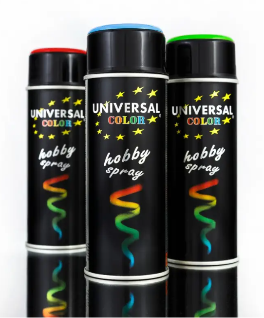 Szybkoschnąca Emalia w Sprayu Universal Color 400 ml – Antracyt RAL7016