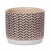 Donica dekoracyjna kremowa 12x12x10 cm z glinki ceramicznej