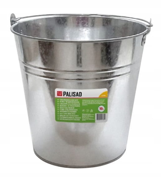 Wiadro metalowe ocynkowane 12L z uchem – solidne i uniwersalne